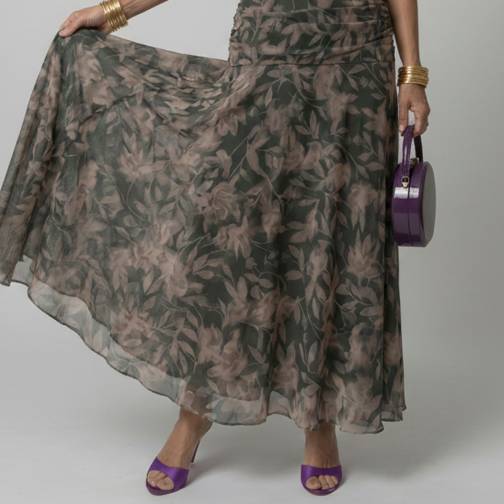 Ava | Off Shoulder Flow Midi Dress