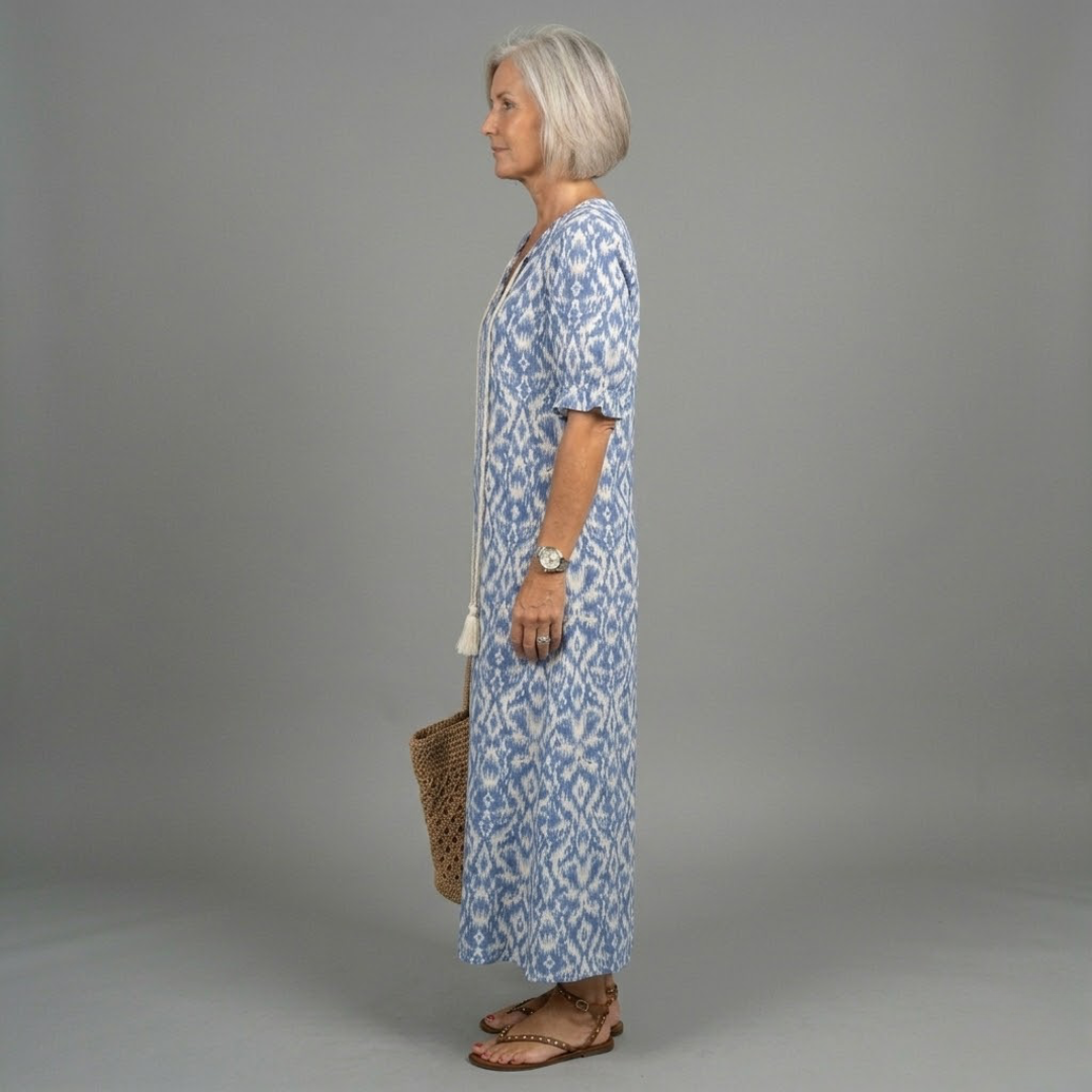 Willow | Bohemian Long Dress with Ethnic Print