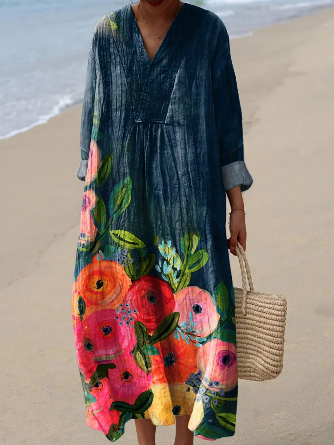 Lorena | Airy Spring Dress with Long Sleeves