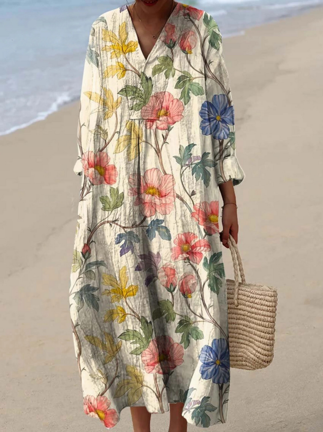 Ilona | Airy Spring Dress with Long Sleeves