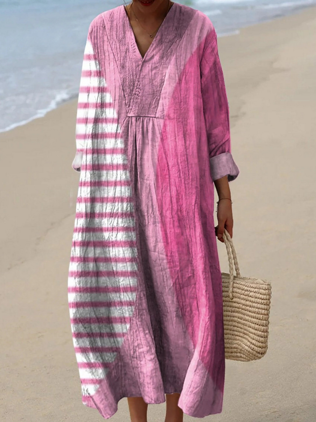 Gina | Airy Spring Dress with Long Sleeves