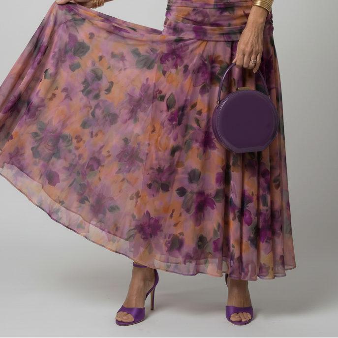 Ava | Off Shoulder Flow Midi Dress