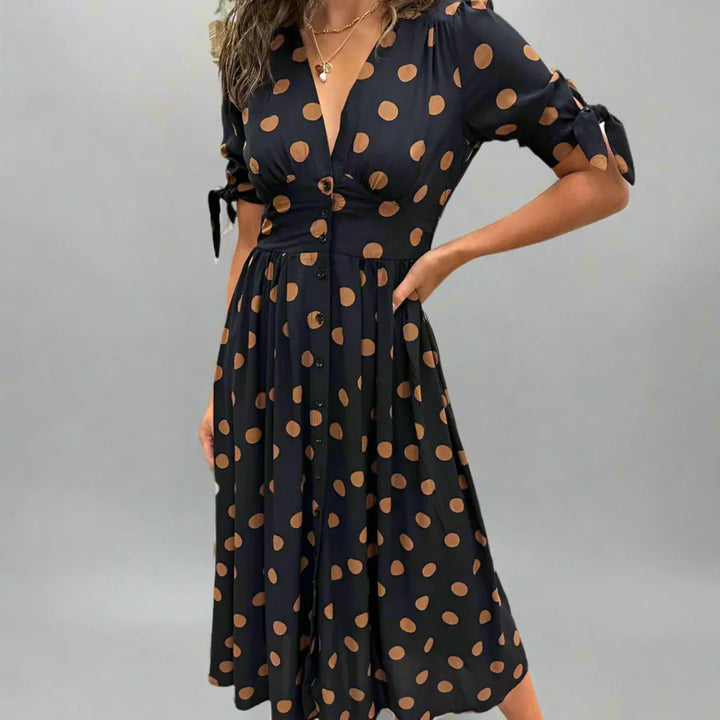 Valentina™ | Modern Polka Dot Dress
