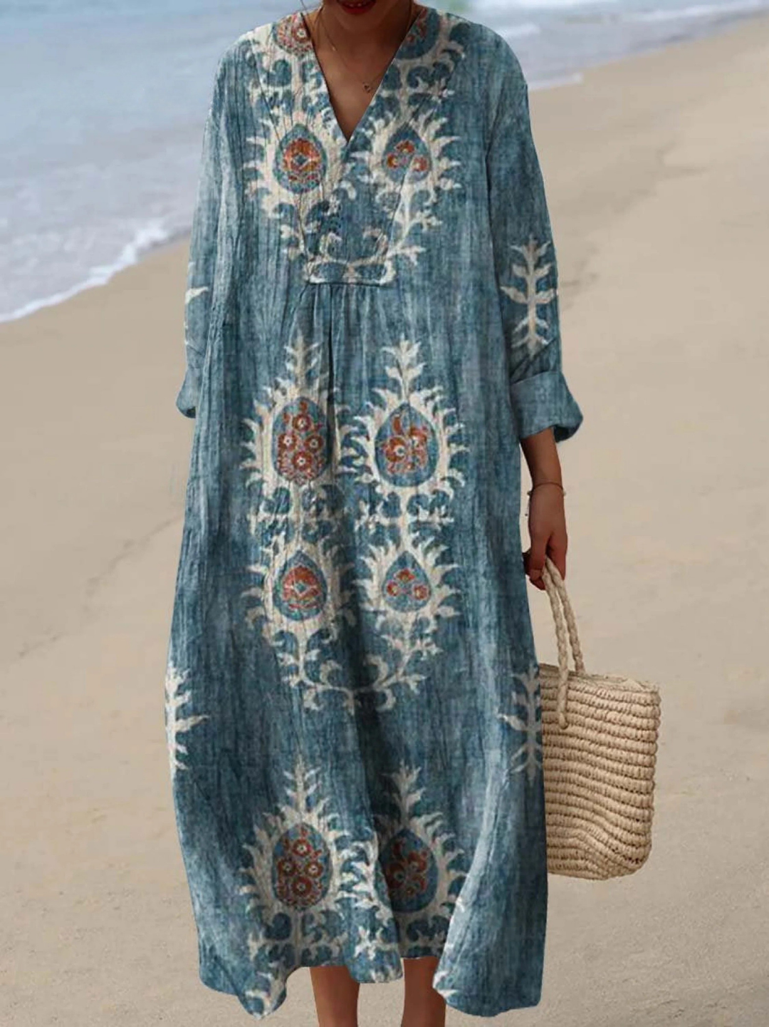 Karina | Airy Spring Dress with Long Sleeves