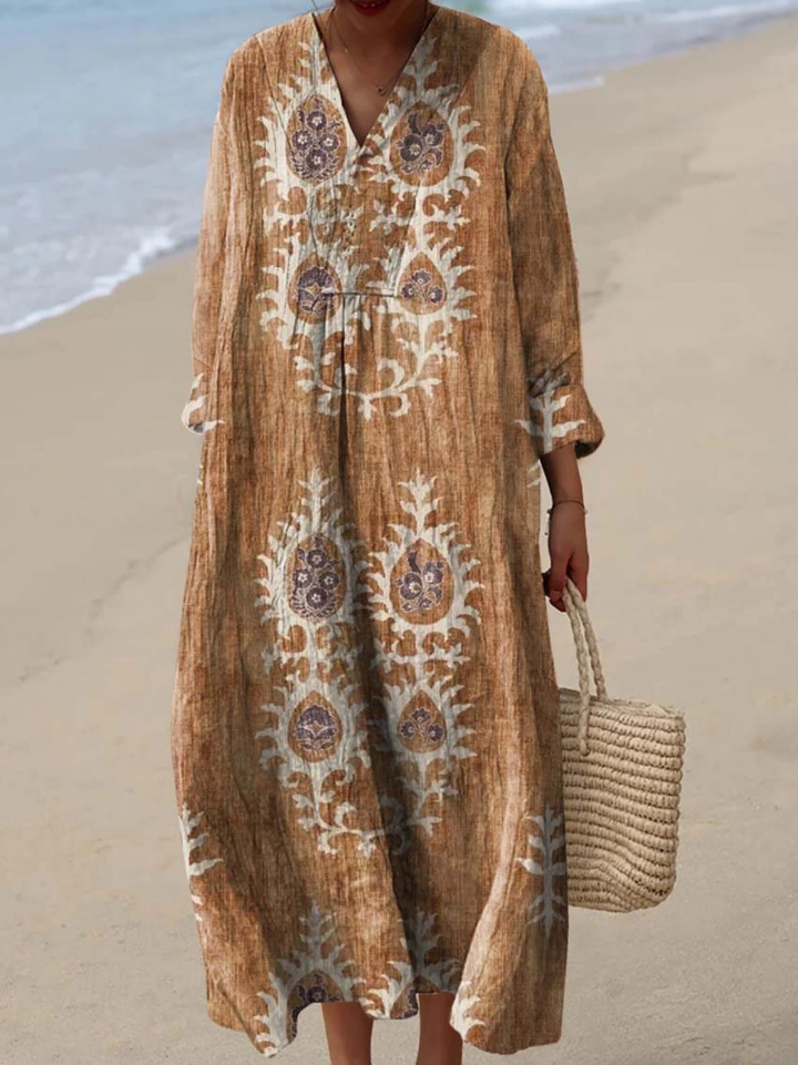 Karina | Airy Spring Dress with Long Sleeves