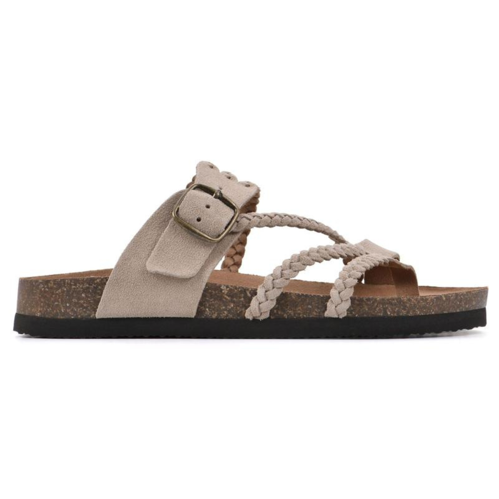 Spencer | Braided Cork Sandals