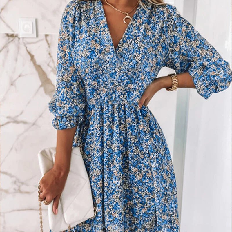 Corisande | Elegant Floral Dress