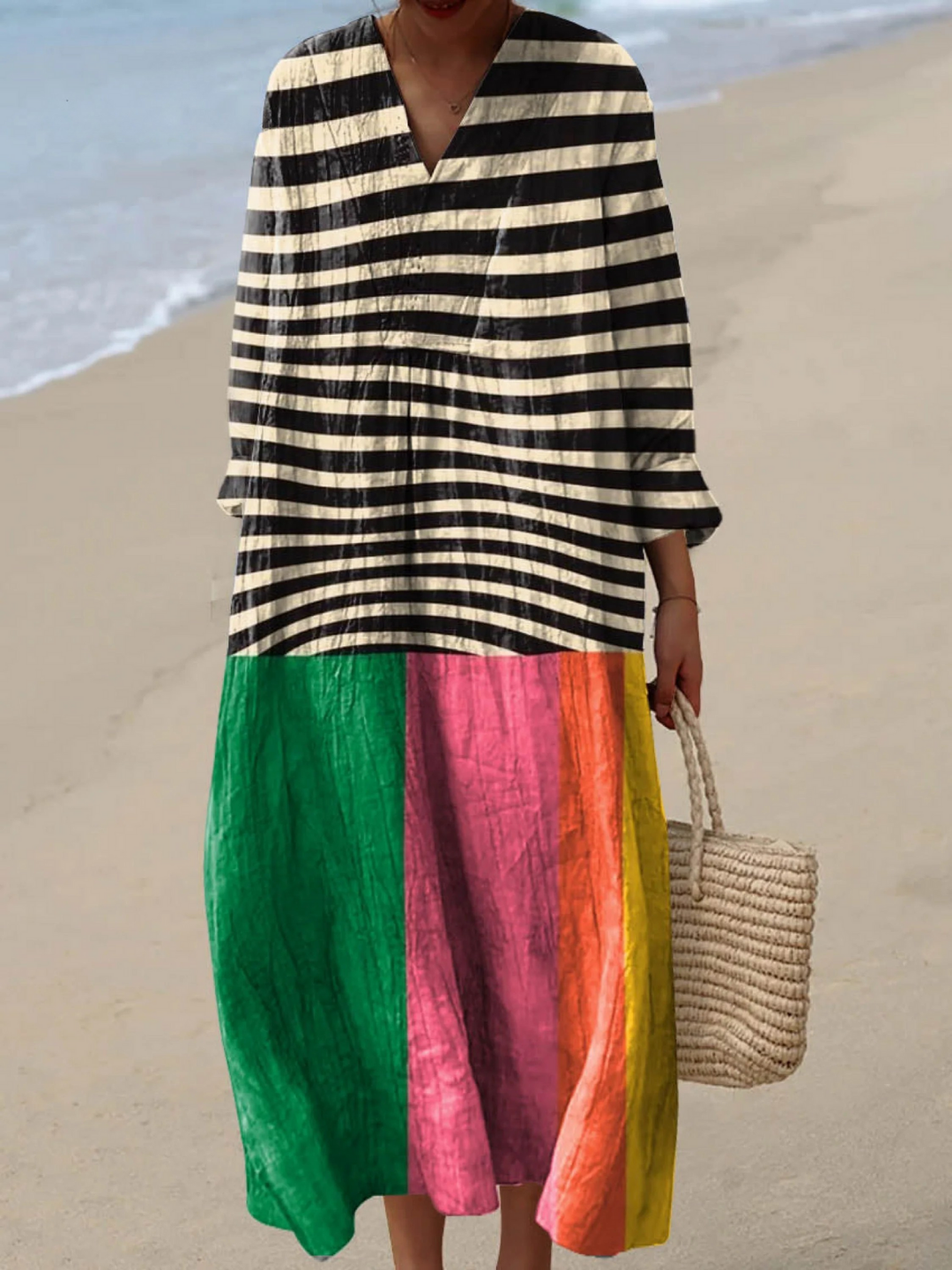 Sabina | Airy Spring Dress with Long Sleeves