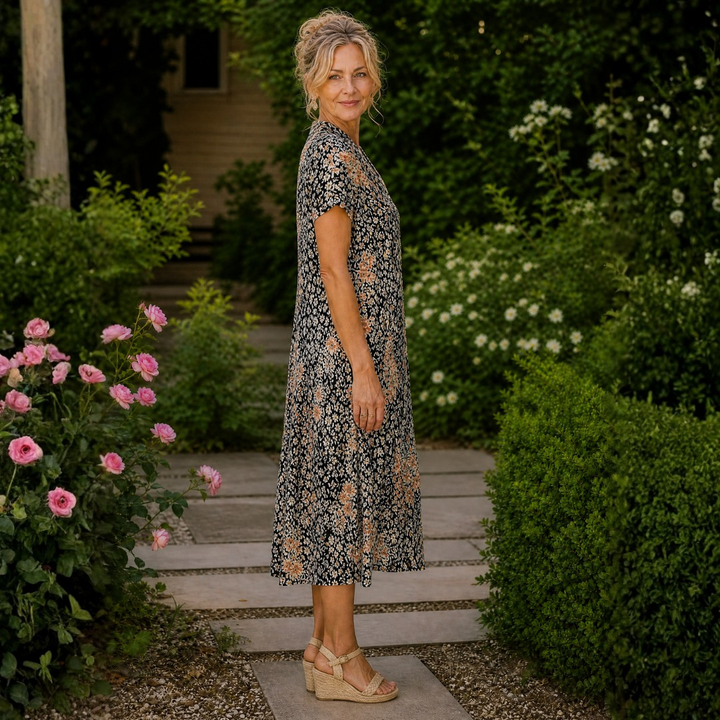 Lucille | Floral Midi Dress