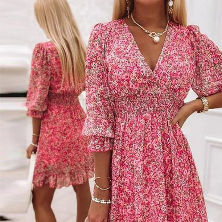 Corisande | Elegant Floral Dress