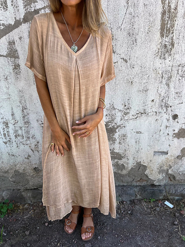 Marisol | Flowy Maxi Dress with V-Neck