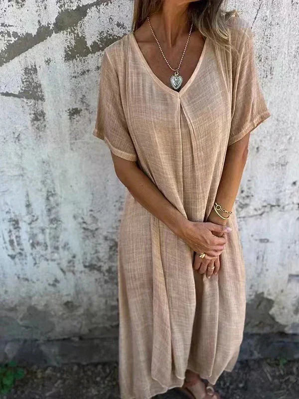Marisol | Flowy Maxi Dress with V-Neck