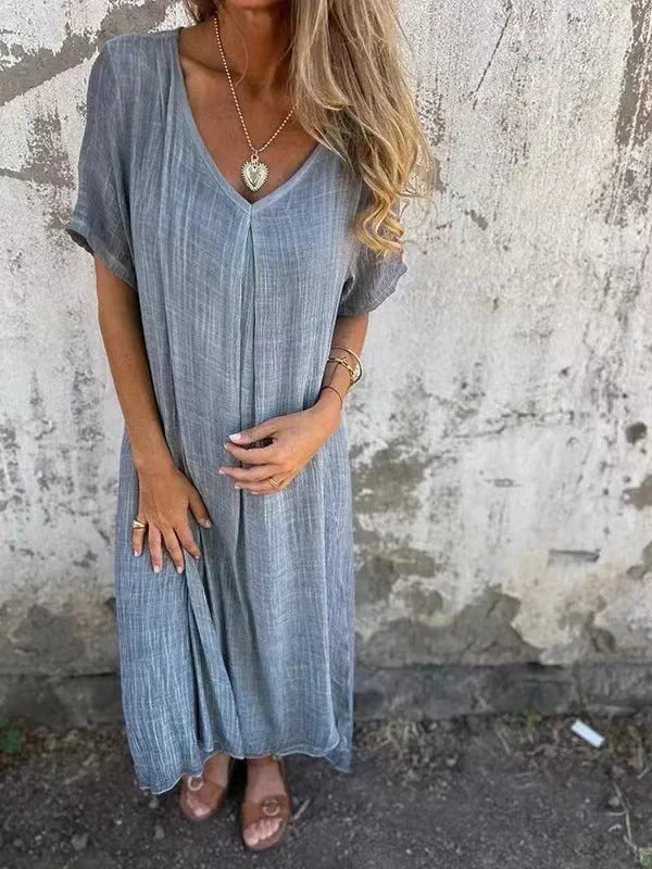 Marisol | Flowy Maxi Dress with V-Neck
