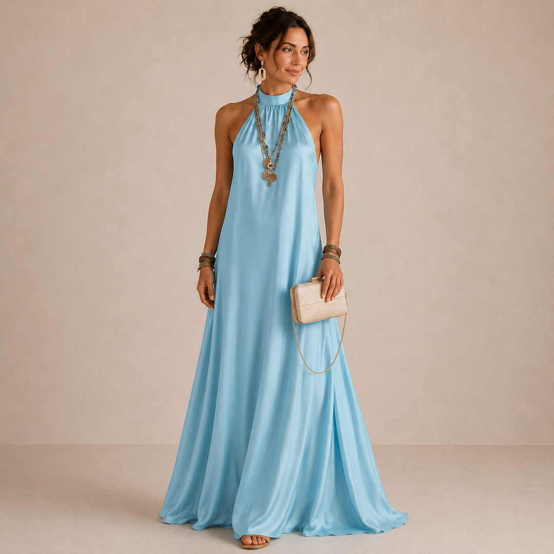 ALINA | Maxi Halter Dress
