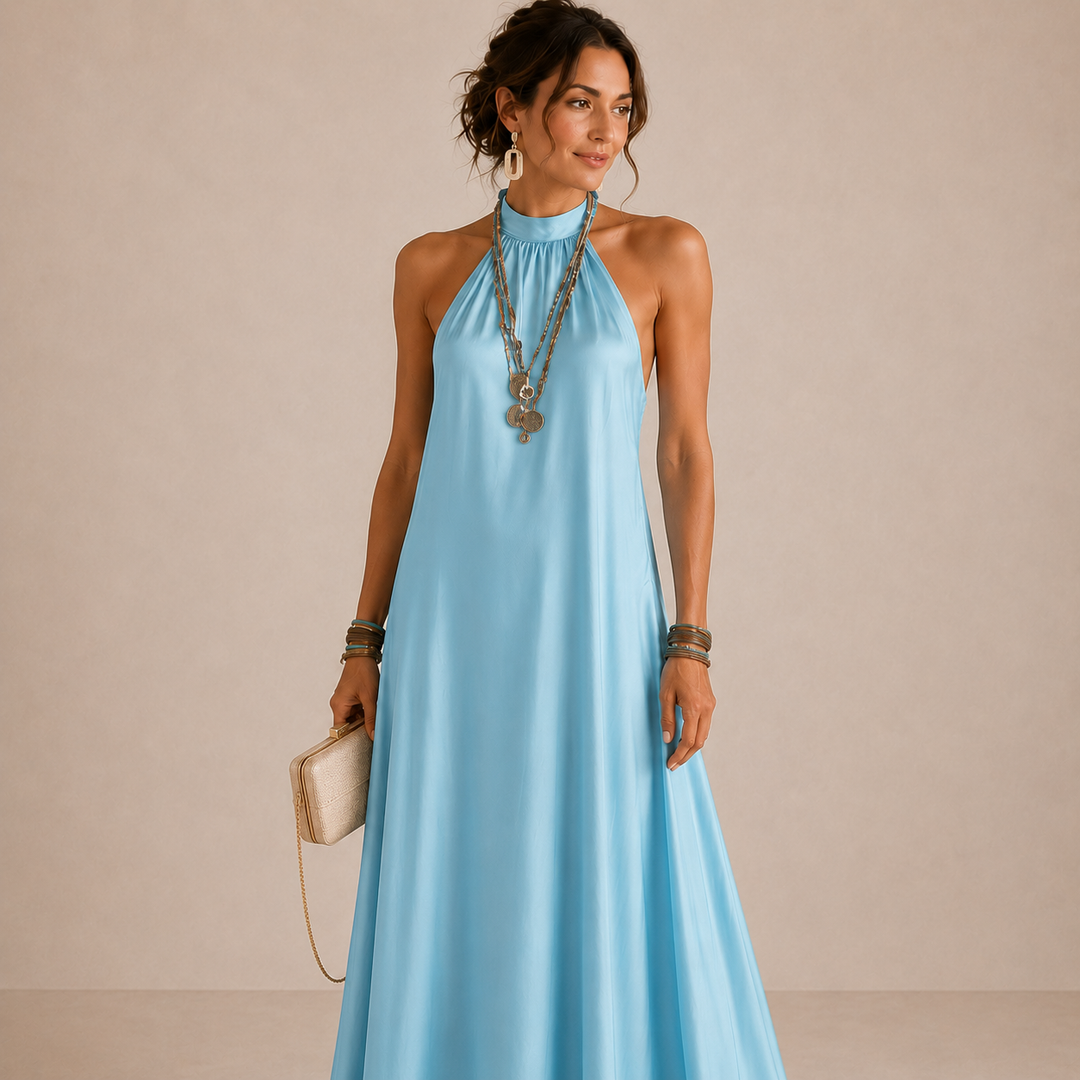 ALINA | Maxi Halter Dress