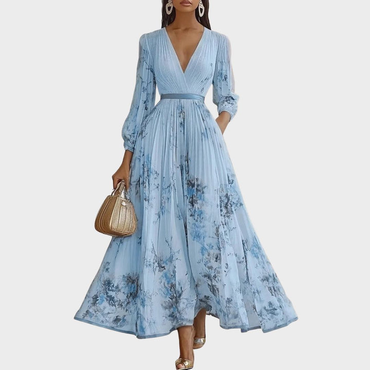 Caitlin | Elegant Pleated Maxi Dress