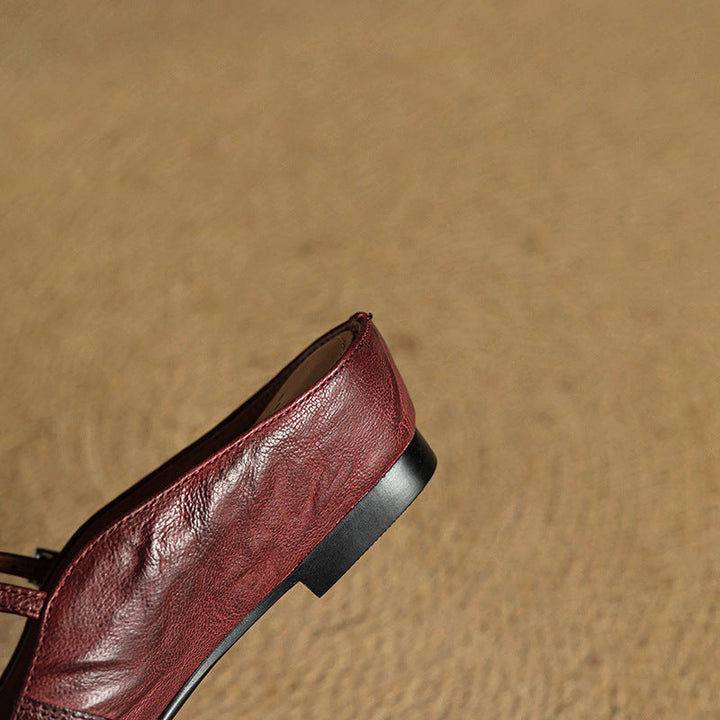 Genuine Leather Mules