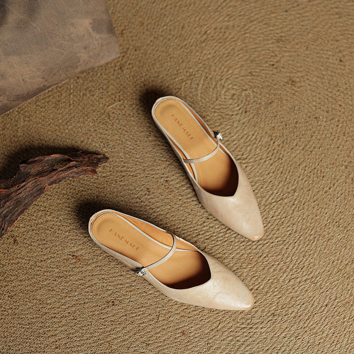 Genuine Leather Mules