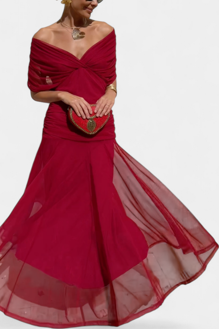 Florendra™ | Floral Long Dress V-Neck