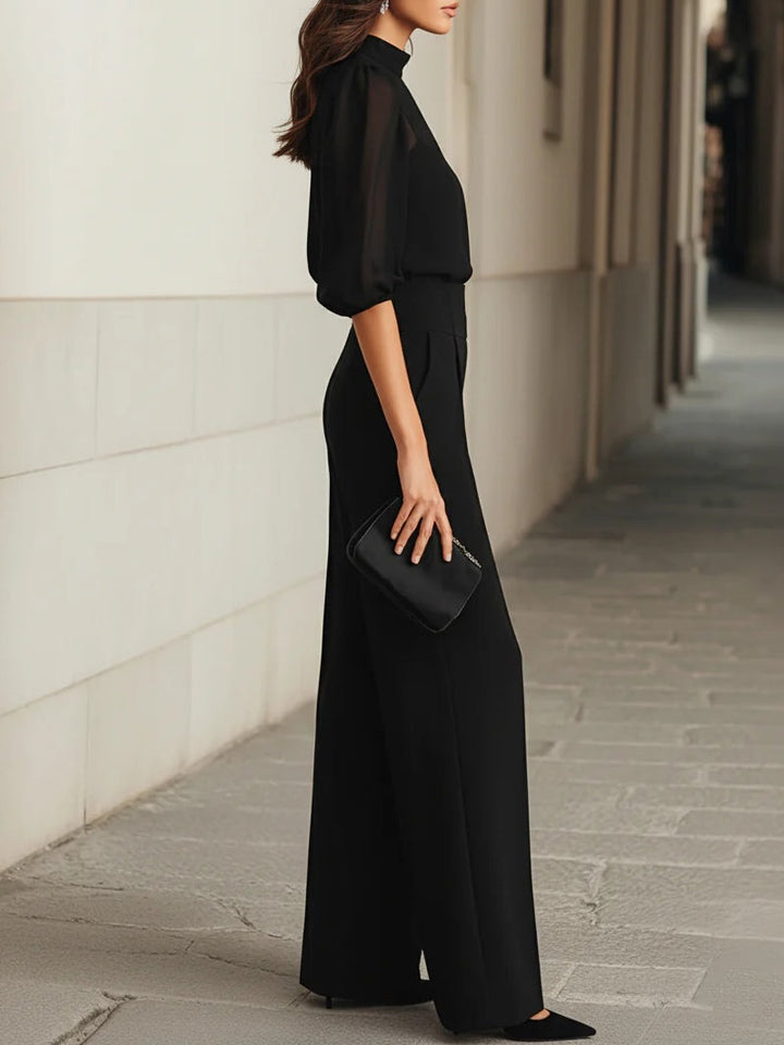 Elodie | Three-Piece Set Comprising a Top and Wide-Leg Pants