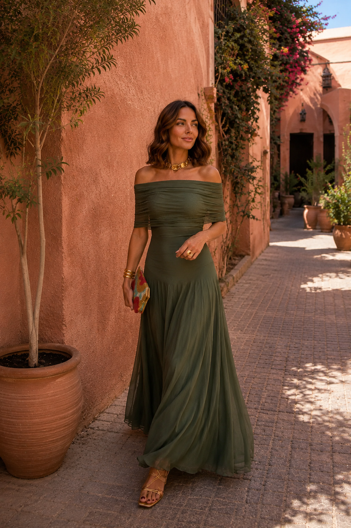 Toledo Dress in Green